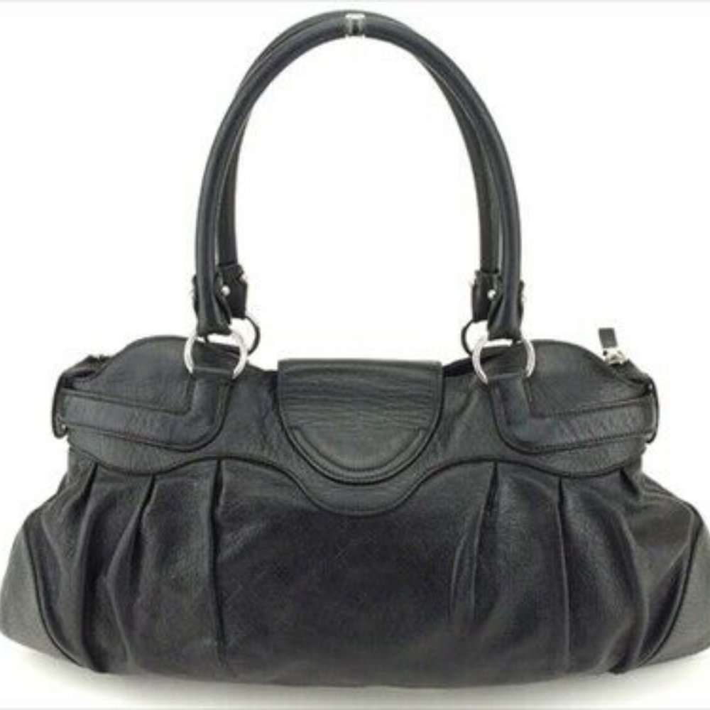 Salvatore Ferragamo bag Hand bag Ganchini Black Silver Authentic Used - Picture 2 of 9